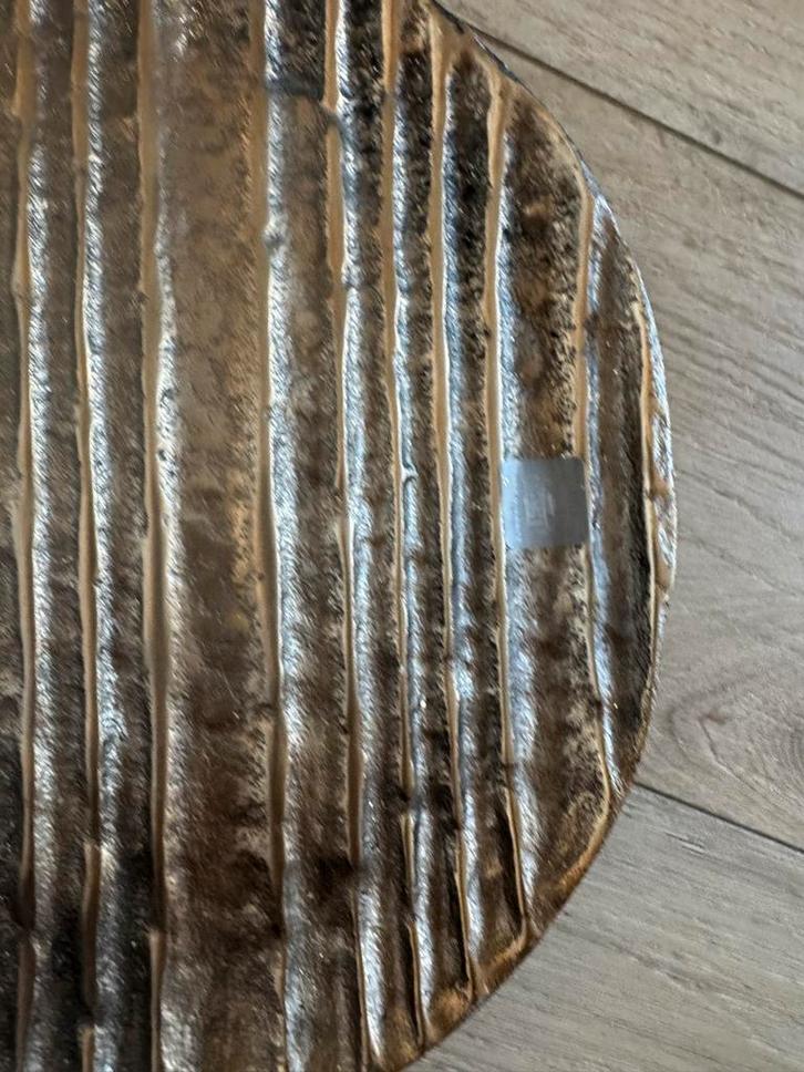 Casa Vivante Calabria Decoratie Bord - Donkergoud, Huis en Inrichting, Woonaccessoires | Schalen en Manden, Zo goed als nieuw