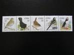 Postzegel Vogel: Strip met 5 vogels uit Ierland, Ophalen of Verzenden, Postfris, Dier of Natuur