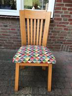 4 licht eiken Eetkamer stoelen, Huis en Inrichting, Stoelen, Ophalen, Hout, Bruin, Zo goed als nieuw