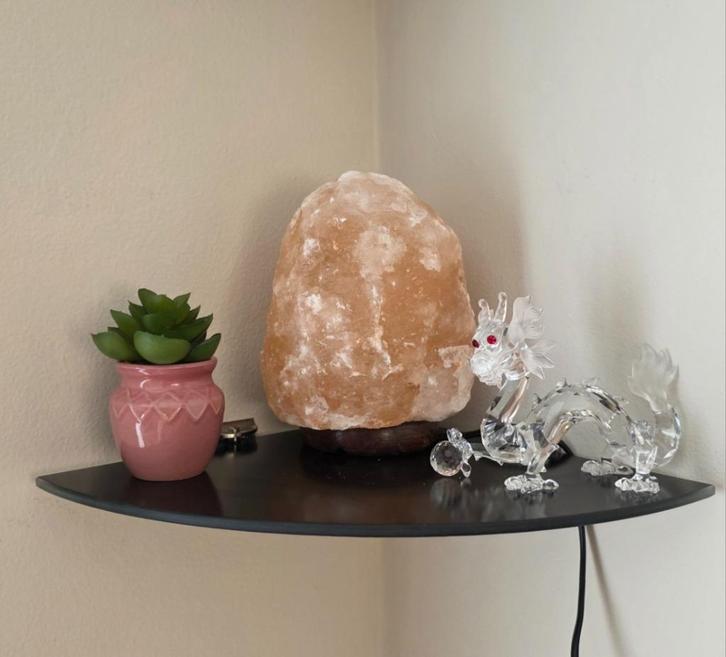 Grote Himalaya Zoutlamp, Huis en Inrichting, Lampen | Tafellampen, Nieuw, Minder dan 50 cm, Hout, Overige materialen, Ophalen of Verzenden