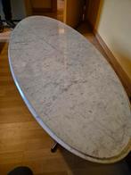 Ovale salontafel met marmeren blad, Ophalen