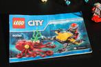 lego city diepzee oceaanduiker 60090, Ophalen of Verzenden, Zo goed als nieuw, Complete set, Lego