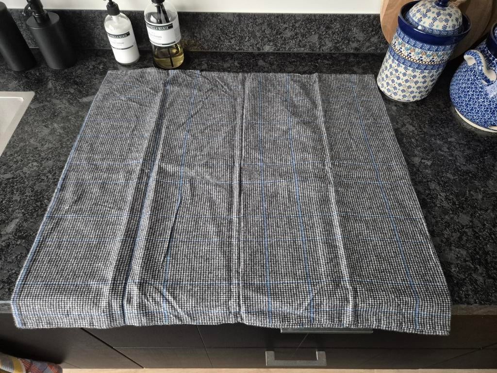 Damai kussensloop zwart/ wit geblokt met blauw streep NIEUW, Huis en Inrichting, Slaapkamer | Beddengoed, Eenpersoons, Nieuw, Ophalen of Verzenden