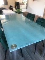 Gratis Glazen Eettafel, Ophalen, Gebruikt, 50 tot 100 cm, Glas