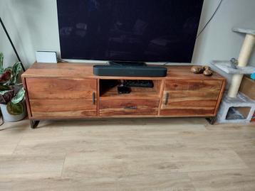 Mooie tv-kast en wandkast (acacia hout)