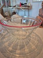 Vintage Duralex set - grote schaal 28cm - 6 glaasjes, Ophalen of Verzenden, Glas, Overige stijlen, Schaal of Schalen