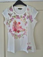 Wit T shirt van Oilily maat M met ballerina opdruk. Zeker 20, Kleding | Dames, Maat 38/40 (M), Oilily, Wit, Ophalen of Verzenden