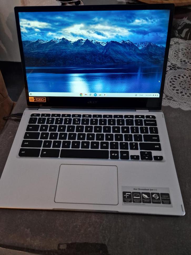 Acer Chromebook Spin 513 - Perfect voor onderweg!, Computers en Software, Chromebooks, Zo goed als nieuw, 13 inch, 8 GB, 64 GB