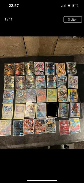 Grote collectie zeldzame pokemon kaarten beschikbaar voor biedingen