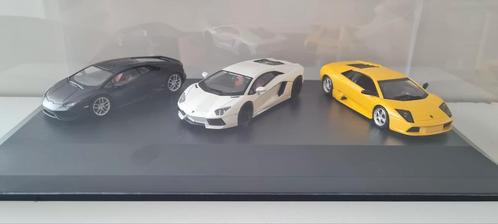 Display met 3 lamborghini's New!!, Hobby en Vrije tijd, Modelauto's | 1:43, Nieuw, Auto, MiniChamps, Ophalen of Verzenden
