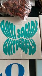 Tegeltje 13x13 - Anti Social Butterfly, Huis en Inrichting, Ophalen of Verzenden, Nieuw