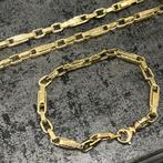 14k gouden ketting met armband monte carlo schakel Versace, Sieraden, Tassen en Uiterlijk, Kettingen, Ophalen of Verzenden, Zo goed als nieuw