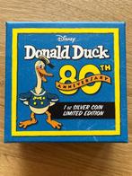 Herdenkingsmunt Donald Duck 80thAnniversary, Ophalen of Verzenden, Overige waardes, Losse munt, Zilver