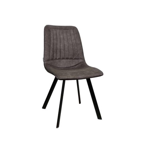 MX Sofa Eetkamerstoel Pluto | Antraciet | Microvezel stof, Huis en Inrichting, Stoelen