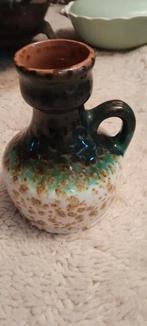 Fat lava vaasje, West Germany, Huis en Inrichting, Ophalen of Verzenden, Minder dan 50 cm, Groen, Glas