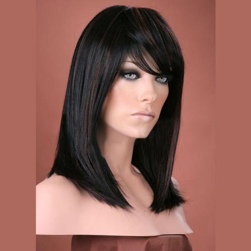 Luxe pruik halflang steil haar model Missy kleur FS1B-30, Sieraden, Tassen en Uiterlijk, Uiterlijk | Haarverzorging, Nieuw, Pruik of Haarverlenging