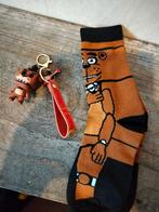 Five Nights At Freddy's sokken en sleutelhanger, Wit, Maat 35 t/m 38, Zo goed als nieuw, Ophalen