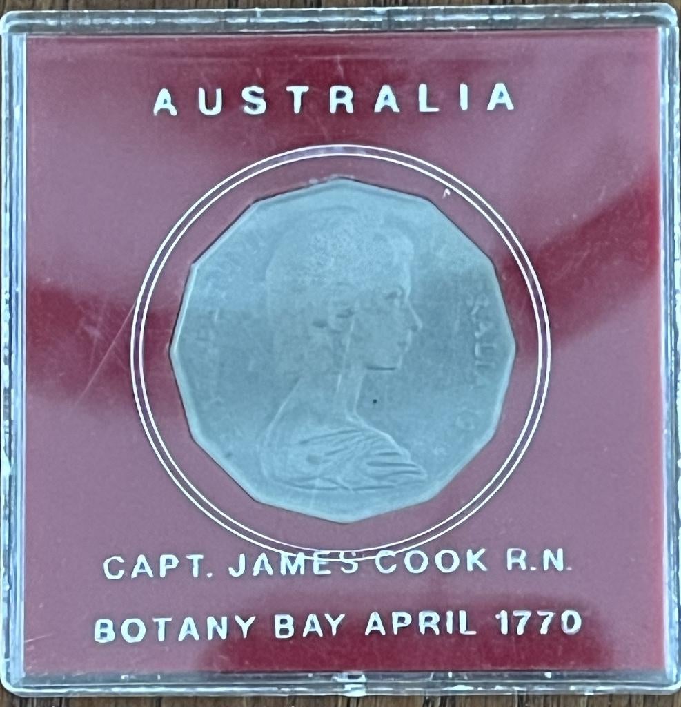 Munt - Capt. James Cook R.N. Australia, Postzegels en Munten, Munten | Nederland, Ophalen of Verzenden, Vóór koninkrijk, Overige waardes