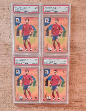 2010 Panini World Cup Xavi Hernandez PSA 9 Lot x4 beschikbaar voor biedingen