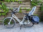 Mamafiets met kinderzitjes te koop, Fietsen en Brommers, Fietsen | Dames | Moederfietsen, 2 zitjes, Gebruikt, Versnellingen, Ophalen