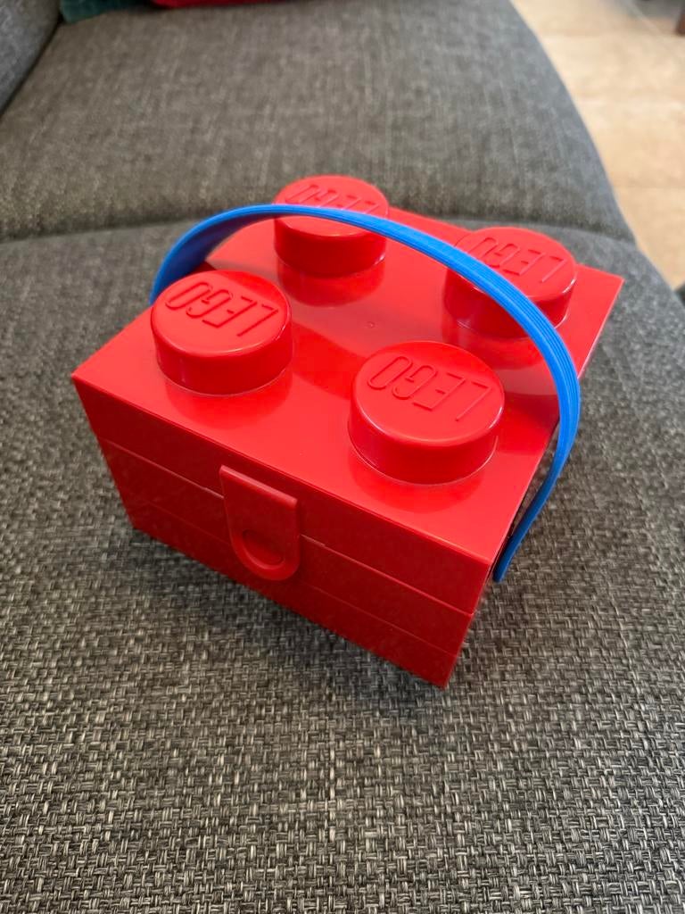 Vintage LEGO Opbergdoos lunchtrommel lunchbox 2015 brick, Ophalen of Verzenden, Zo goed als nieuw, Losse stenen, Lego