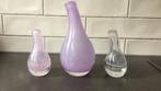 Fidrio Pisa vaasjes, 1 grote en 2 kleintjes, Overige kleuren, Ophalen of Verzenden, Minder dan 50 cm, Glas