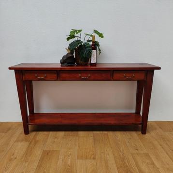 Antieke Vintage landelijke sidetable, muurtafel, bijzettafel beschikbaar voor biedingen