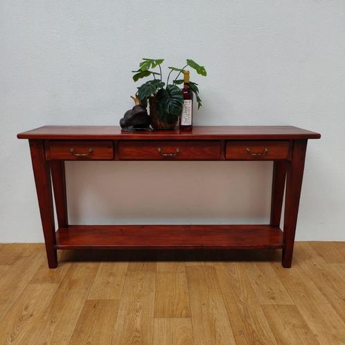 Antieke Vintage landelijke sidetable, muurtafel, bijzettafel, Huis en Inrichting, Tafels | Sidetables, Zo goed als nieuw, 25 tot 50 cm