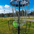 Te-koop aangeboden viking discs basket, Ophalen, Gebruikt