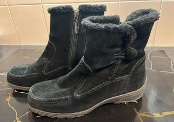 Snapau zwarte suède gevoerde laarsjes maat 5/38 beschikbaar voor biedingen