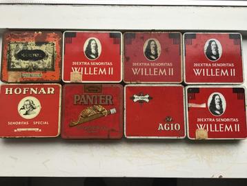 Blikken sigaren doosjes diverse merken beschikbaar voor biedingen