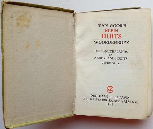 Van Goor's Klein Duits Woordenboek, Boeken, Woordenboeken, Gelezen, Duits, Verzenden
