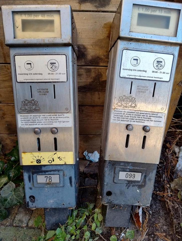 Oude Parkeermeters - Gulden Tijdperk, Verzamelen, Automaten | Overige, Gebruikt, Ophalen