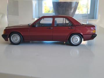 1:18 AutoArt Mercedes 190E 2.0 Dealer !Almandin Red! Rare!  beschikbaar voor biedingen