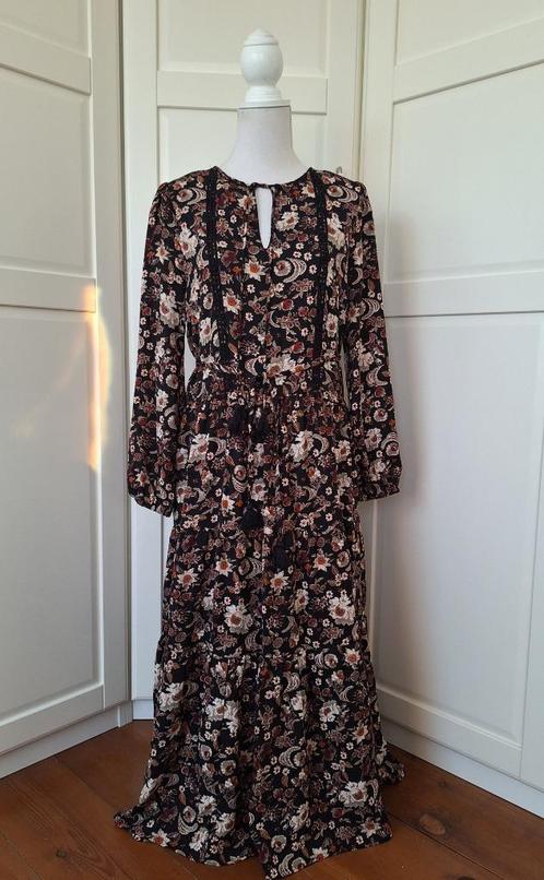 Smashed Lemon nieuwe gipsy floral hippie jurk, maat S 36, Kleding | Dames, Jurken, Nieuw, Maat 36 (S), Zwart, Onder de knie, Ophalen of Verzenden