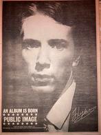 Paginagrote A3 advertentie PIL Public Image Ltd release, Ophalen of Verzenden