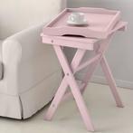 Bijzettafel (inklapbaar), Ophalen, Zo goed als nieuw, Rond, Minder dan 55 cm