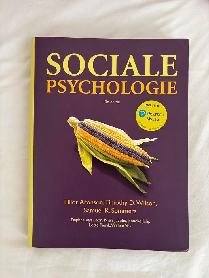 Sociale psychologie, 10e editie met MyLab NL toegangscode, Boeken, Schoolboeken, Zo goed als nieuw, Nederlands, Overige niveaus