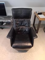 Leren electrische relaxstoel, Huis en Inrichting, Fauteuils, Ophalen, Gebruikt, Minder dan 75 cm, Leer