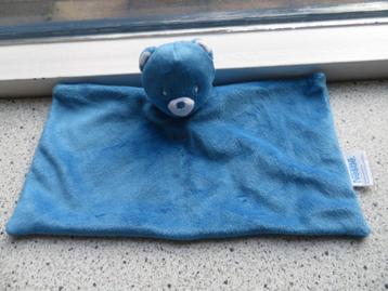 Knuffeldoek beer Basje van Nestlé blauw velours beschikbaar voor biedingen