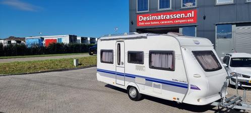 Hobby 455 UF compleet en zeer netjes., Caravans en Kamperen, Caravans, Bedrijf, tot en met 4, 1000 - 1250 kg, Rondzit, Hobby, Dwarsbed