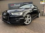 Audi A3 1.4 TFSI S-Line Pro line S - ORG NL, Gebruikt, 4 cilinders, Leder en Stof, Zwart