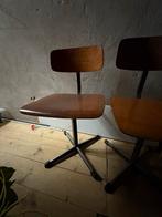 2 Oude Schoolstoeltjes, Ophalen, Gebruikt, Twee, Bruin