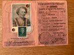 Oude Postidentiteitskaart 1953, Ophalen of Verzenden, Nederland