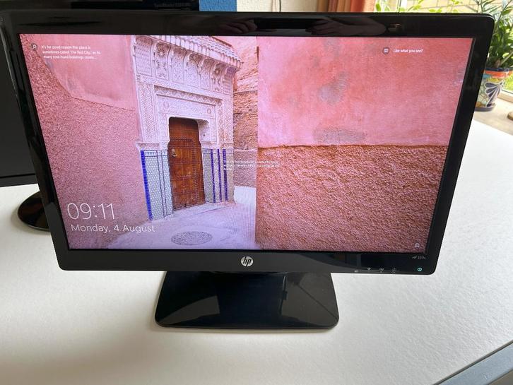 HP 221x Full HD monitor 21.5inch, Computers en Software, Monitoren, Gebruikt, 60 Hz of minder, DVI, VGA, Gaming, TN, Full HD, 3 tot 5 ms