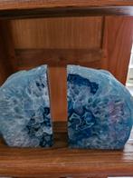 Blauwe Agaat Boekensteunen, Ophalen of Verzenden