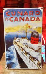 Canada emaille bord reclamebord boot cruise mancave bar, Ophalen of Verzenden, Gebruikt, Reclamebord