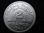Originele Franse 2 Francs  munt uit 1944, Ophalen of Verzenden, Frankrijk, Losse munt