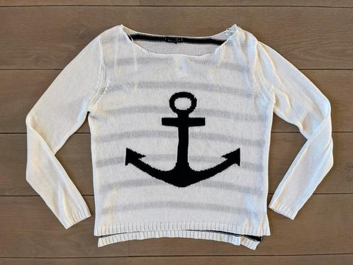 Question M witte Polo Land los knitted trui wijde hals anker, Kleding | Dames, Truien en Vesten, Zo goed als nieuw, Maat 38/40 (M)
