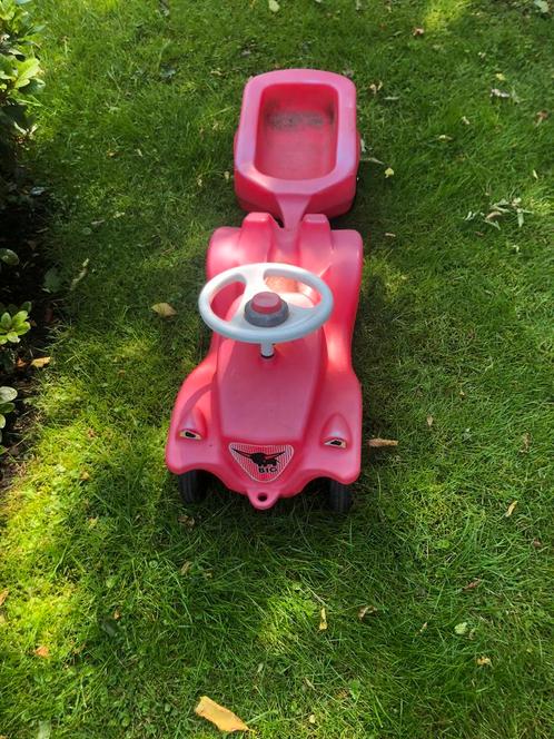 Loop autootje met karretje van merk big voor 30 e setje, Kinderen en Baby's, Speelgoed | Buiten | Voertuigen en Loopfietsen, Zo goed als nieuw